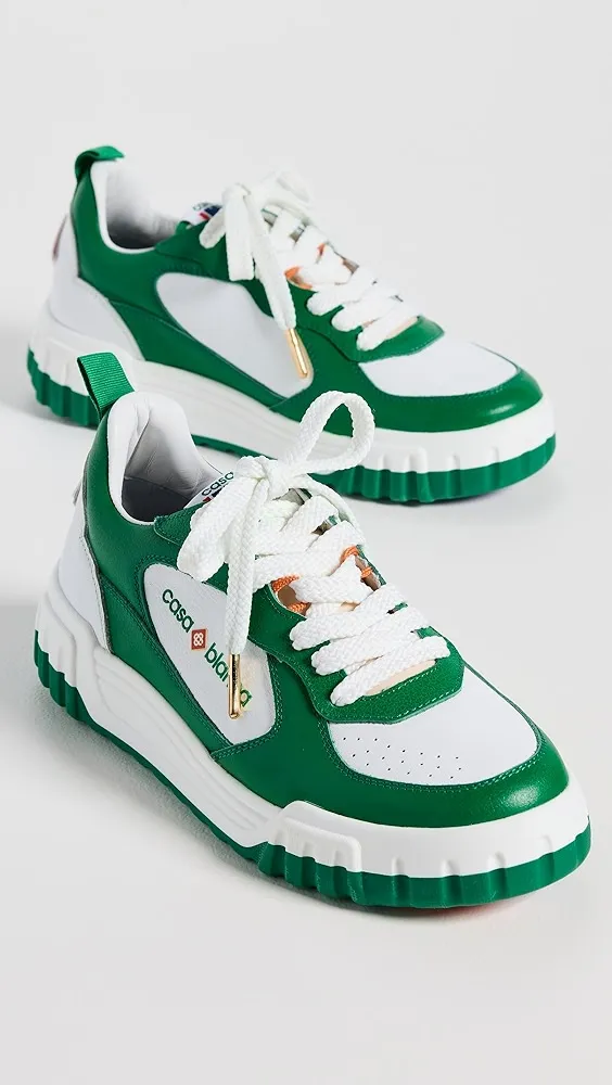 Casablanca   Green Tennis Court Sneakers 