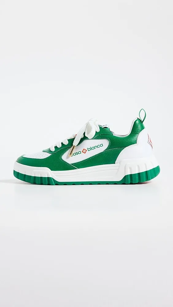 Casablanca   Green Tennis Court Sneakers 