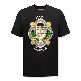 Casablanca Le Joueur T Shirt Black