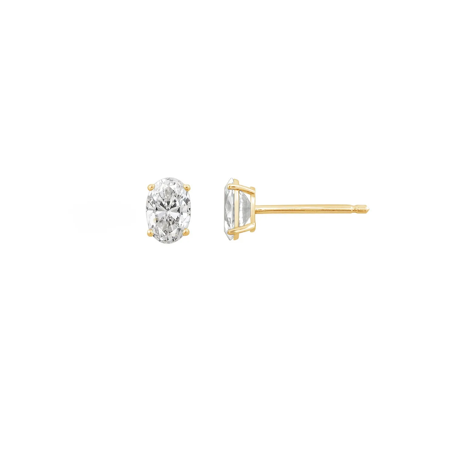 Casablanca Oval Cut Stud Earrings