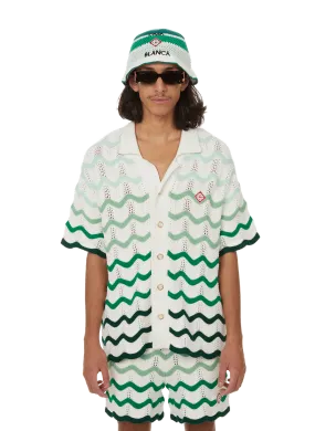 CASABLANCA PARIS  Striped knitted shirt  - Green