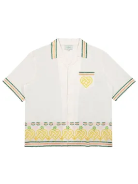 Casablanca Shirt Anglaise Gradient Hearts White