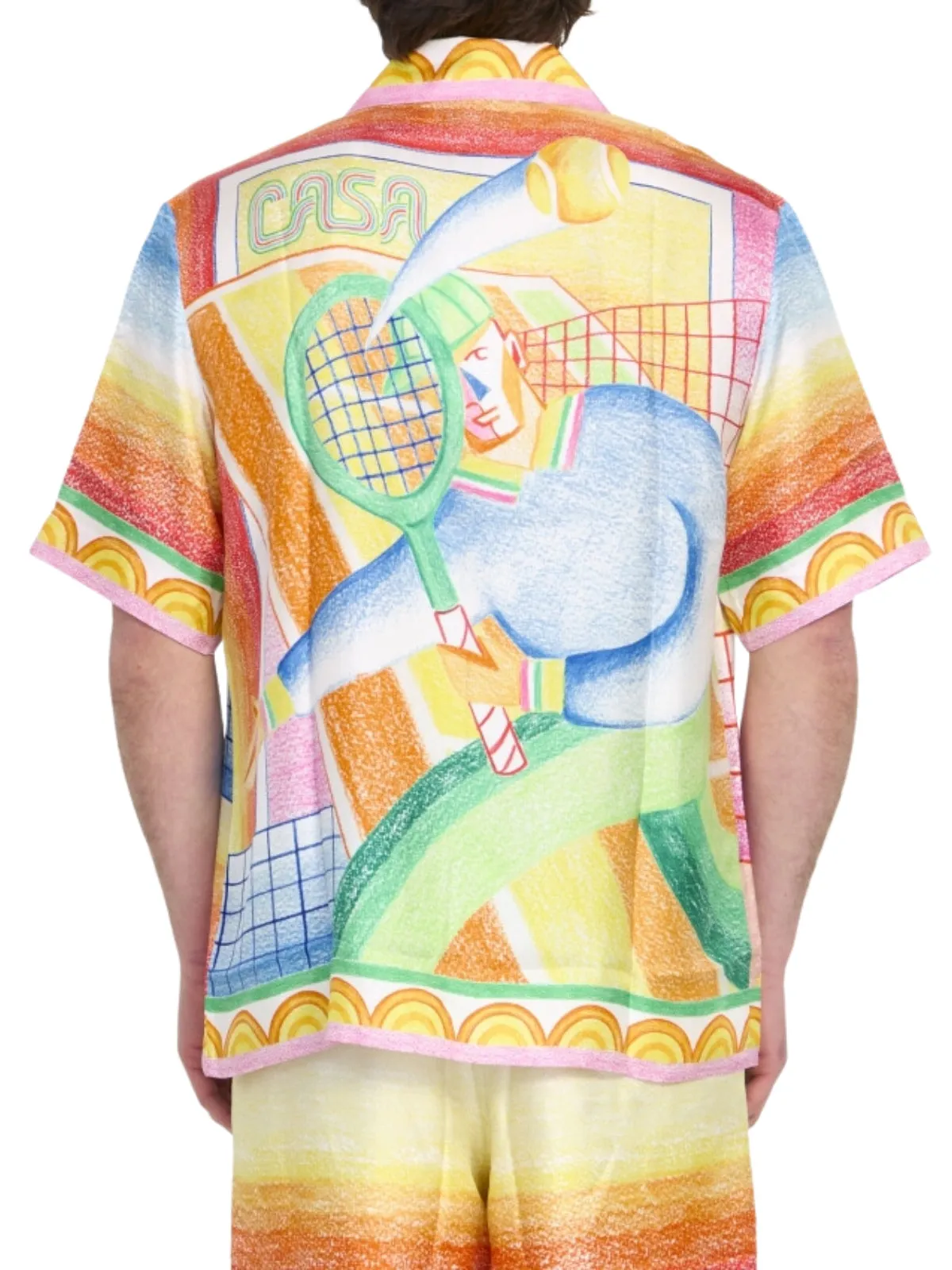 Casablanca Shirt Crayon Tennis Player Multicolour