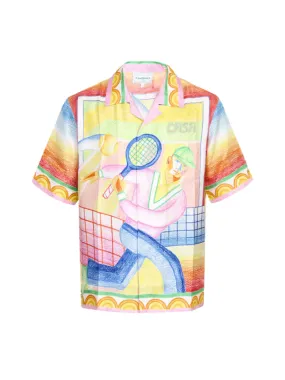 Casablanca Shirt Crayon Tennis Player Multicolour