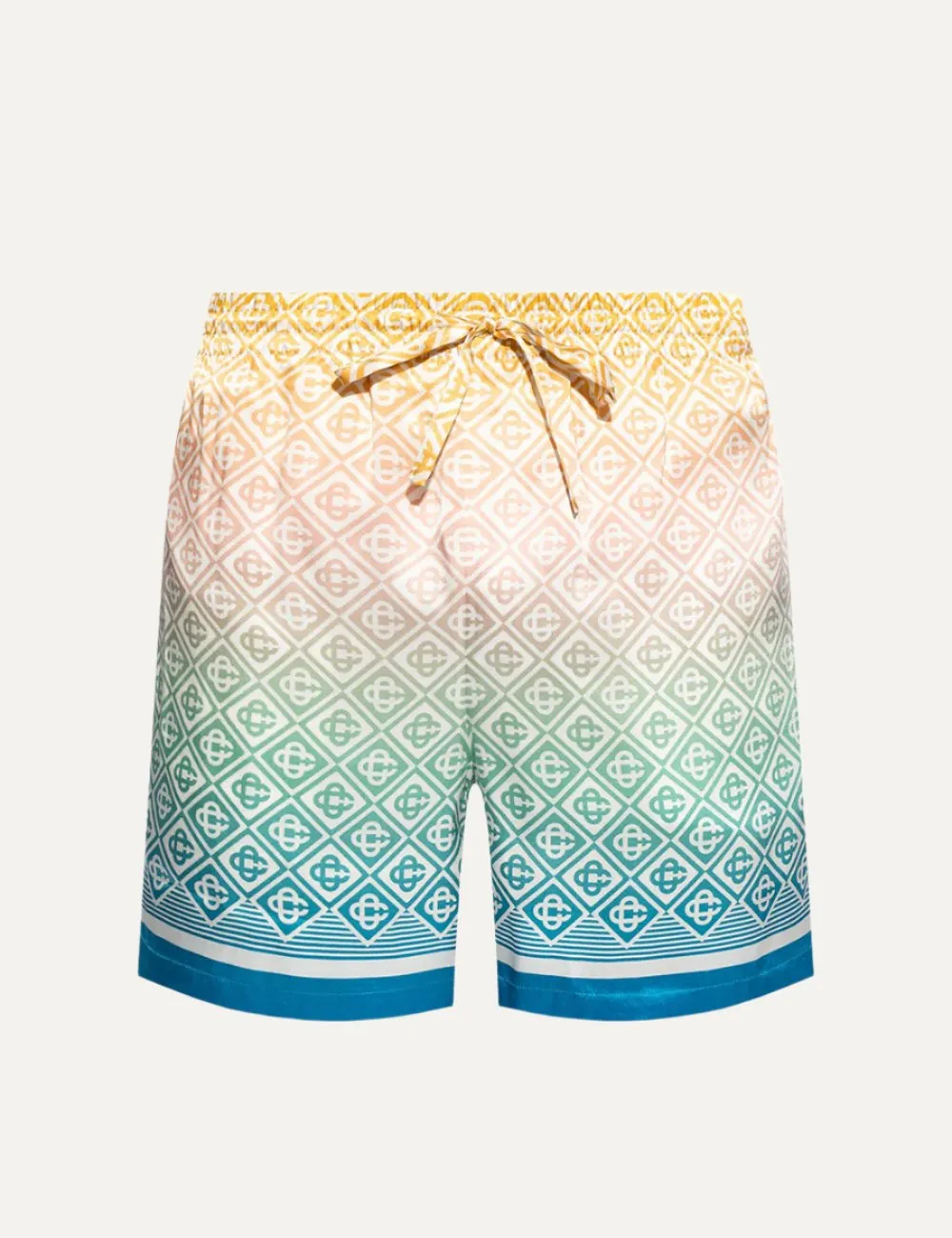 CASABLANCA SILK SHORTS WITH DRAWSTRINGS