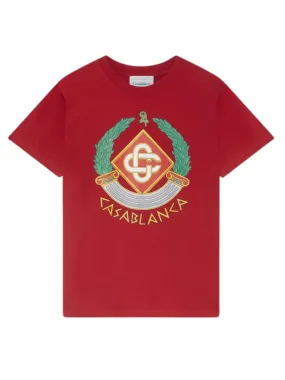 Casablanca T-Shirt Crest Red