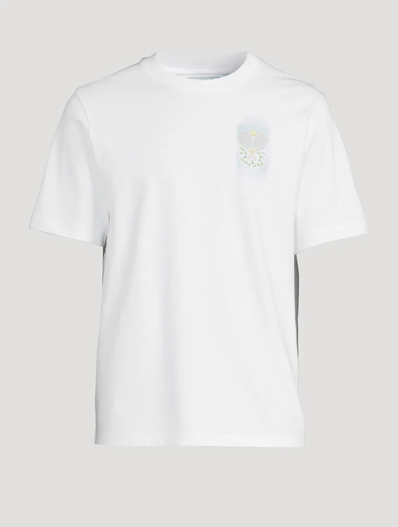 CASABLANCA Tennis Pastelle Organic Cotton T-Shirt