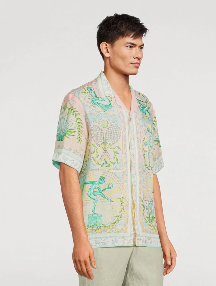 CASABLANCA Vase Linen Shirt