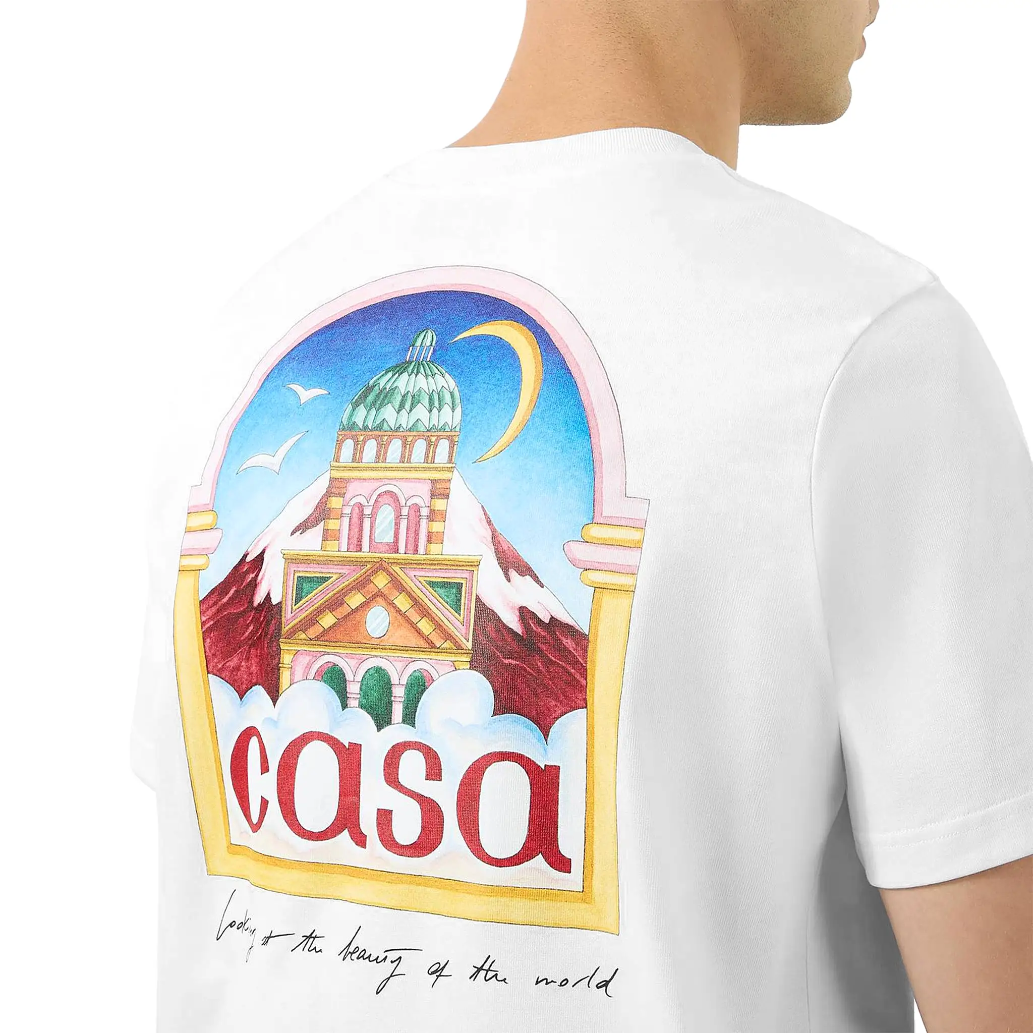 Casablanca Vue De L'Arche T Shirt White