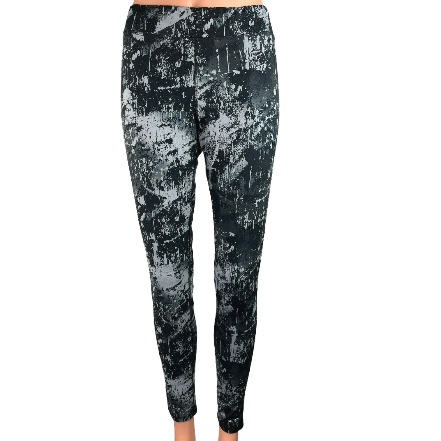 Champion Duo Dry Multicolor Abstract Print Low Rise Workout Legging Pants Size L