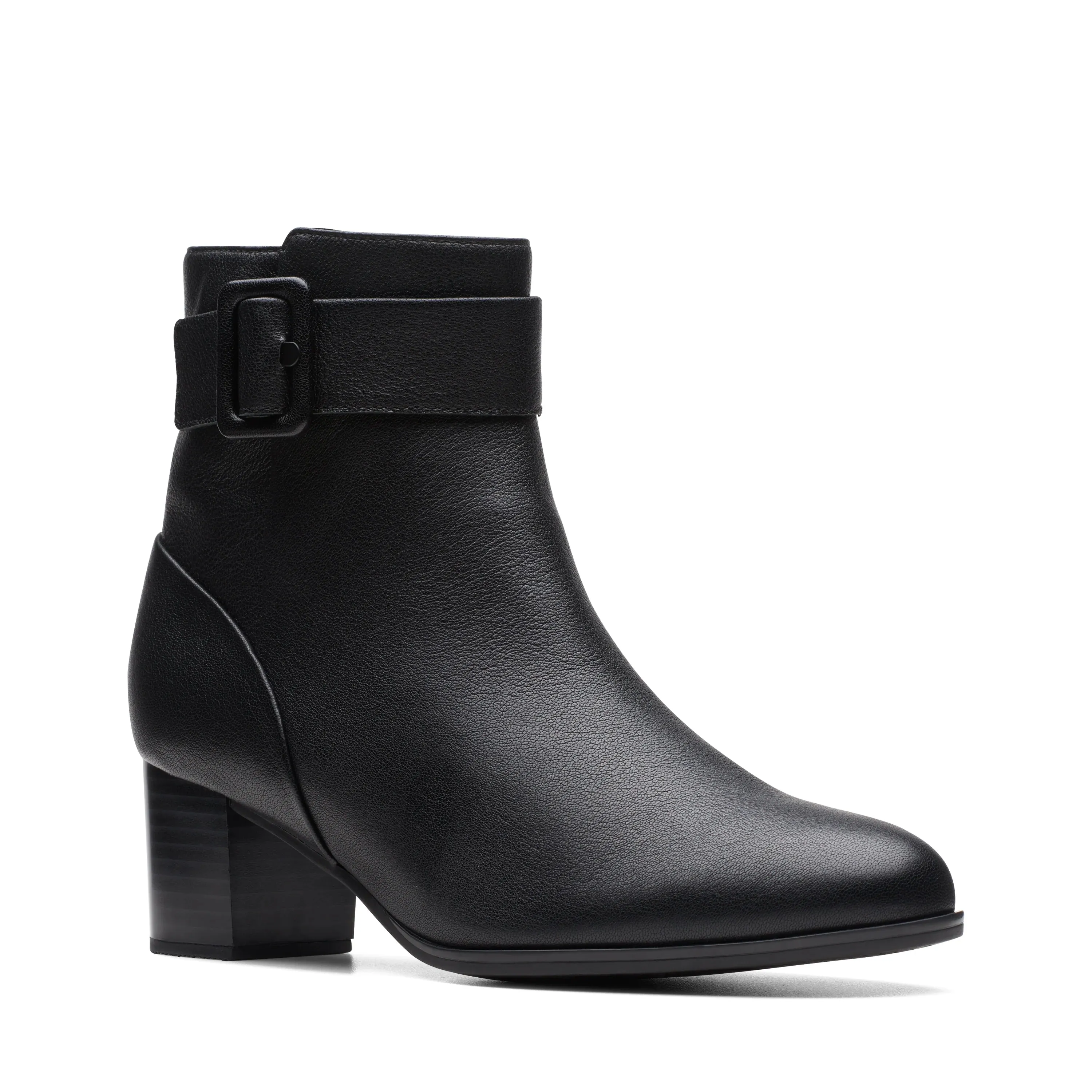 CLARKS | BOTINES MUJER | LOKEN ZIP WP BLACK LEATHER | NEGRO