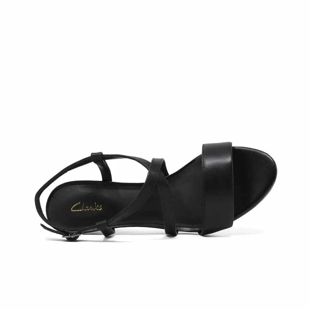 Clarks Amali Buckle 26165941 Women's Leather Summer Sandals Black