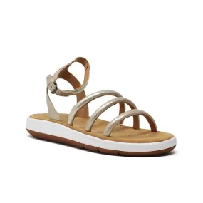 Clarks Jemsa Style 26165026 Women's Summer Leather Flat Sandals in Champagne