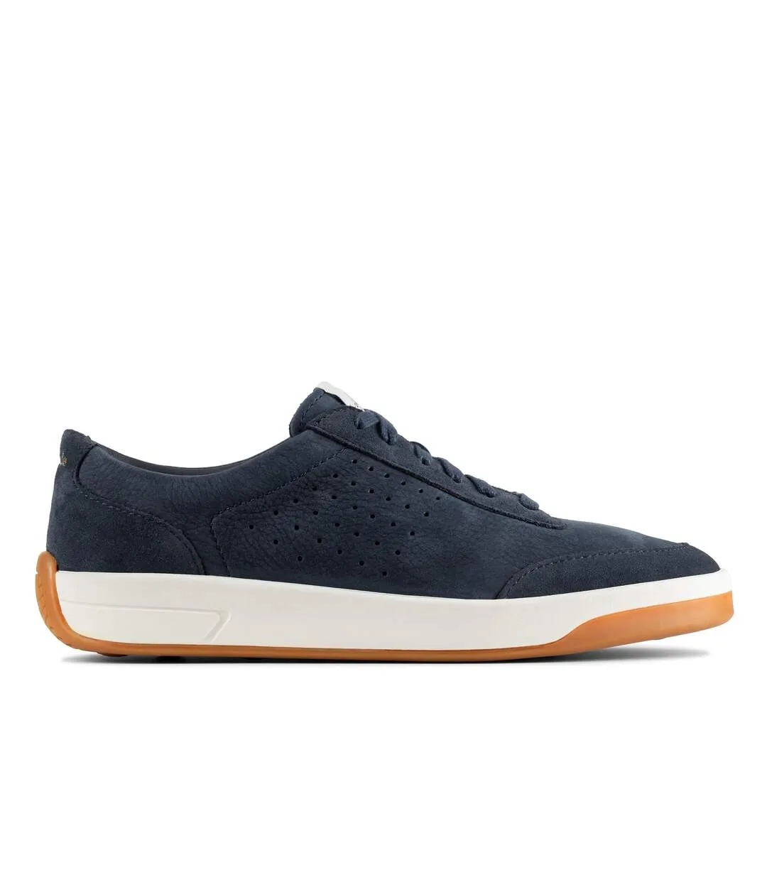 Clarks Mens Hero Air Lace Leather Trainers (Navy) - UTCK110