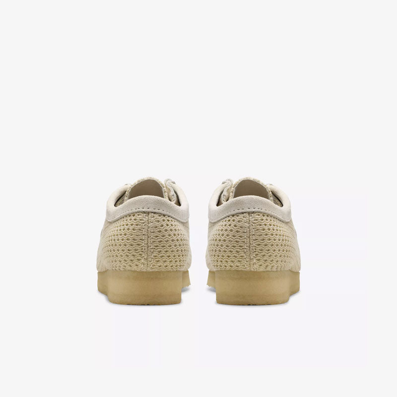 Clarks Wallabee Off White Mesh White 26175849