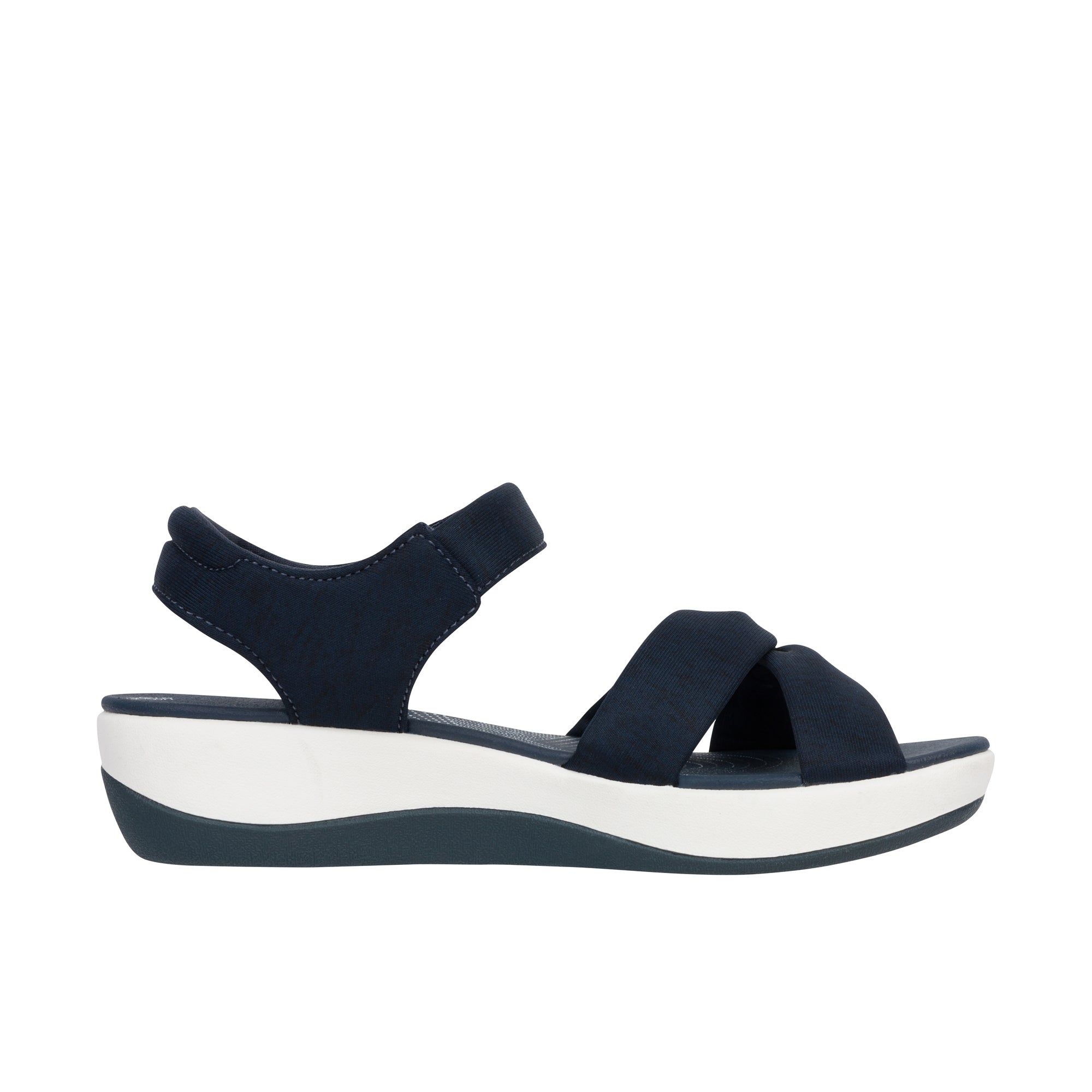 Clarks Womens Arla Shore Navy Textile