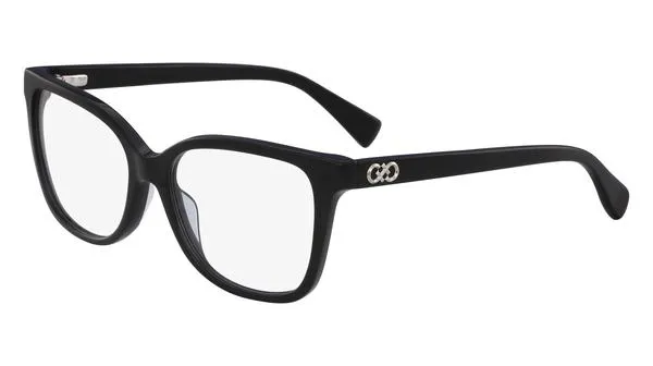 Cole Haan CH5013 001 Eyeglasses Women's Black Full Rim Square Shape 54-16-135