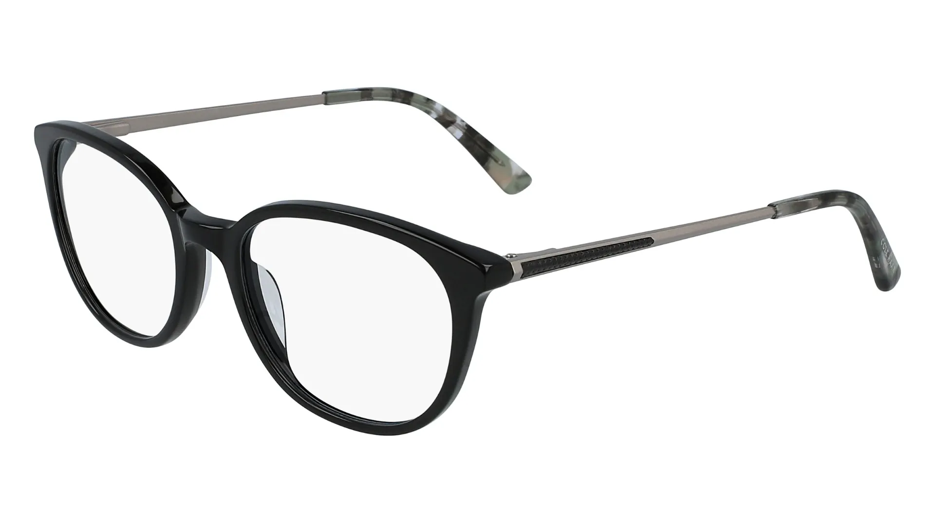 Cole Haan CH5041 001 Eyeglasses Women's Black Full Rim Round Shape 52-18-135