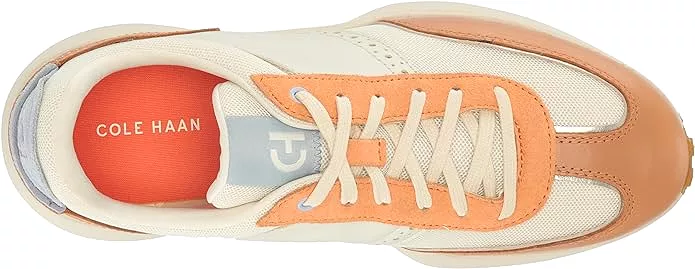 Cole Haan Grand Crosscourt Medow Runner Birch/Nylon Natural Tan/Tangerine Suede