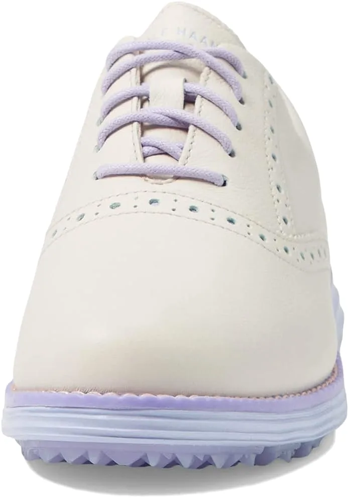 Cole Haan Originalgrand Shortwing Golf Silver Birch/Lavender Lace Up Sneakers