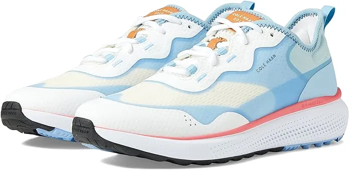 Cole Haan Zerogrand Fairway Golf Optic White/Blue Bell/Sun Kissed Coral Sneakers