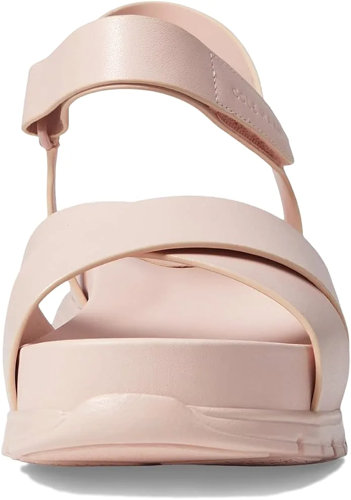 Cole Haan Zerogrand Sandal II Rose Smoke Ankle Strap Open Toe Flats Sandals