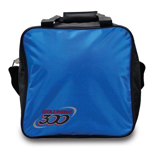 Columbia 300 White Dot Single Tote Bowling Bag Blue