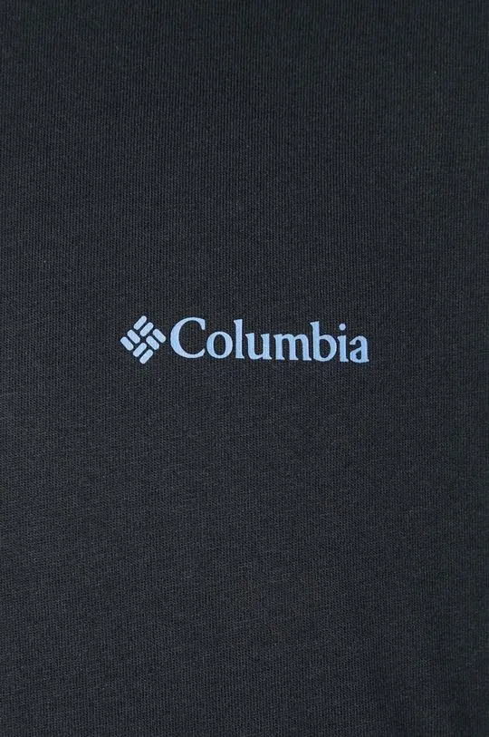 Columbia cotton t-shirt black color