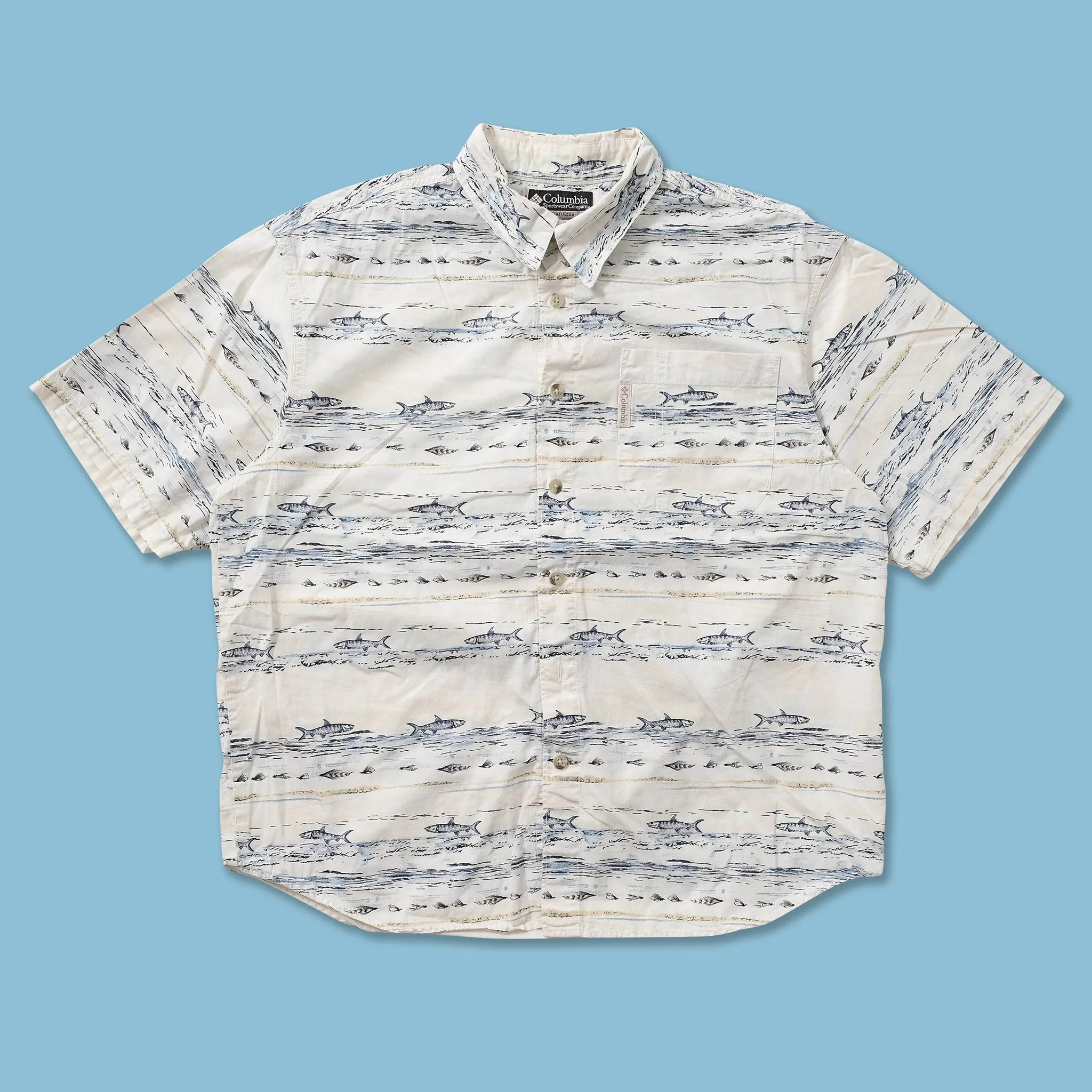 Columbia Fish Shirt Medium