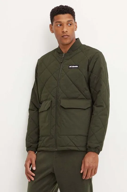 Columbia jacket Rad Padded men's green color 2071251