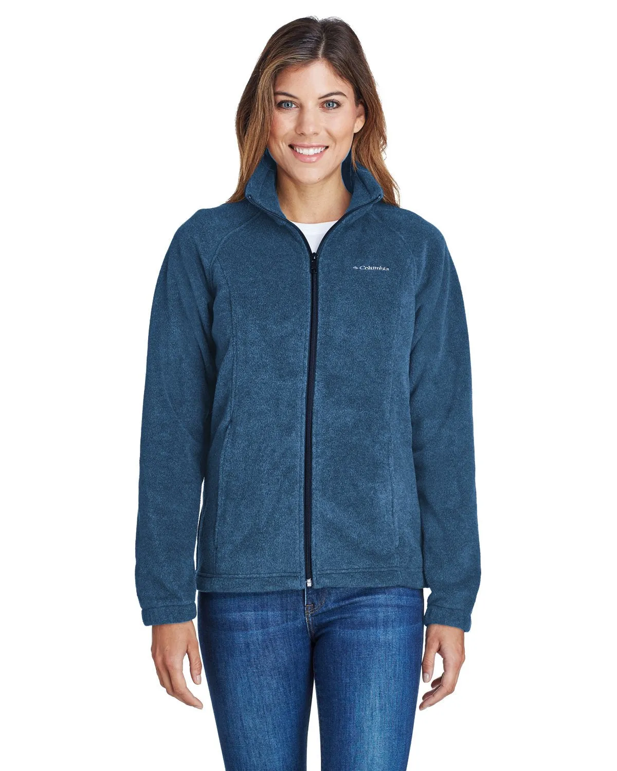 Columbia Ladies Benton Springs Full Zip Fleece 6439 Columbia Navy