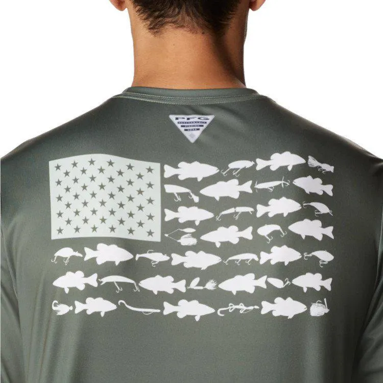 Columbia Men's Terminal Tackle PFG Fish Flag Long Sleeve Shirt