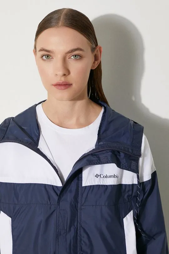 Columbia outdoor jacket Flash Challenger navy blue color