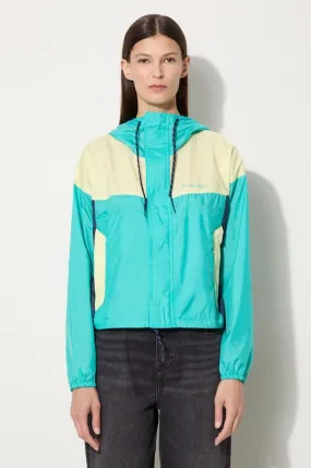 Columbia outdoor jacket Flash Challenger turquoise color