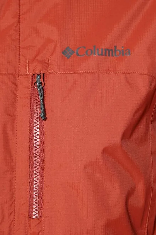 Columbia outdoor jacket Pouring Adventure II red color