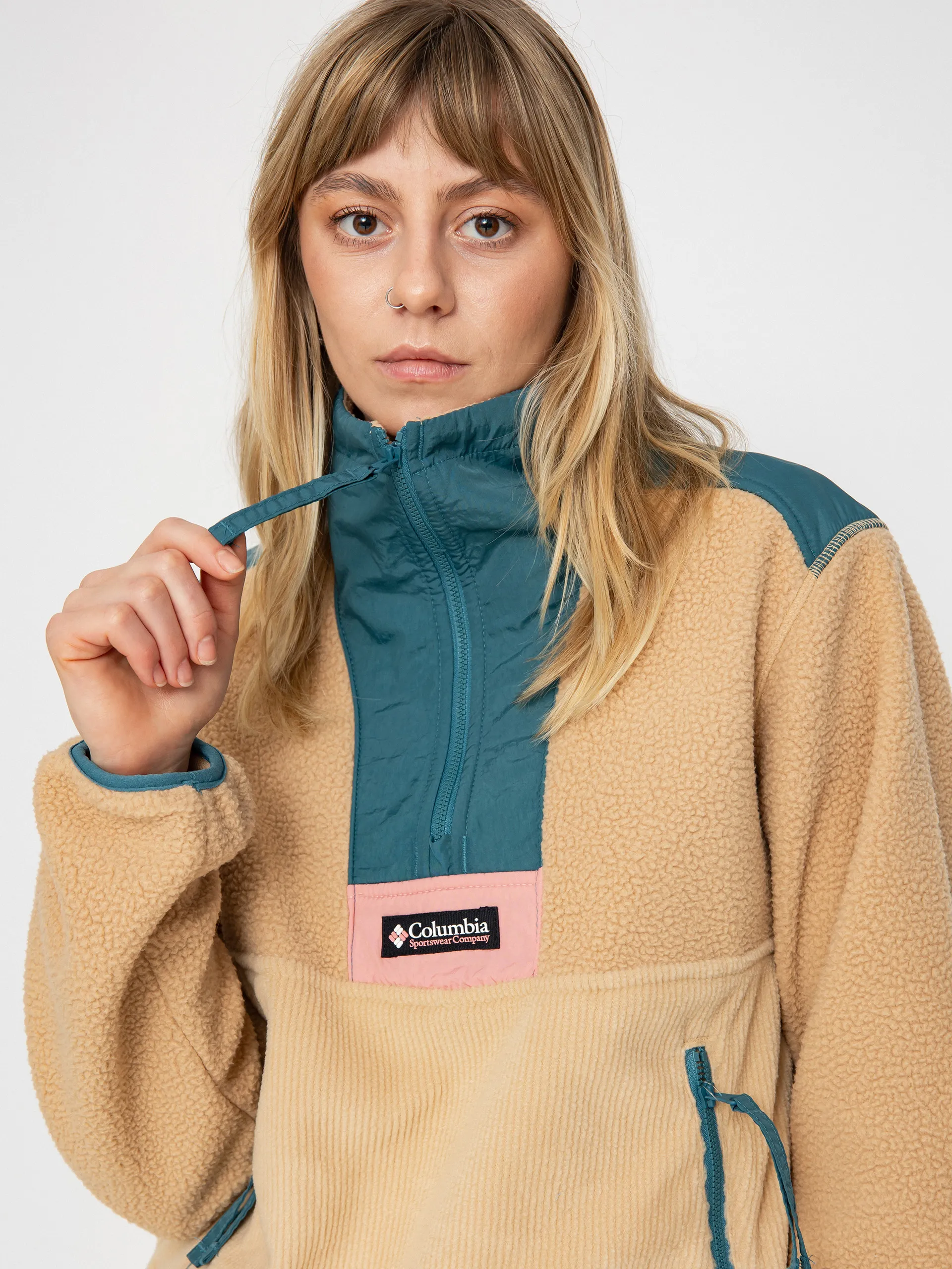 Columbia Riptide Wmn Fleece  (canoe/cloudburst/salmon rose)