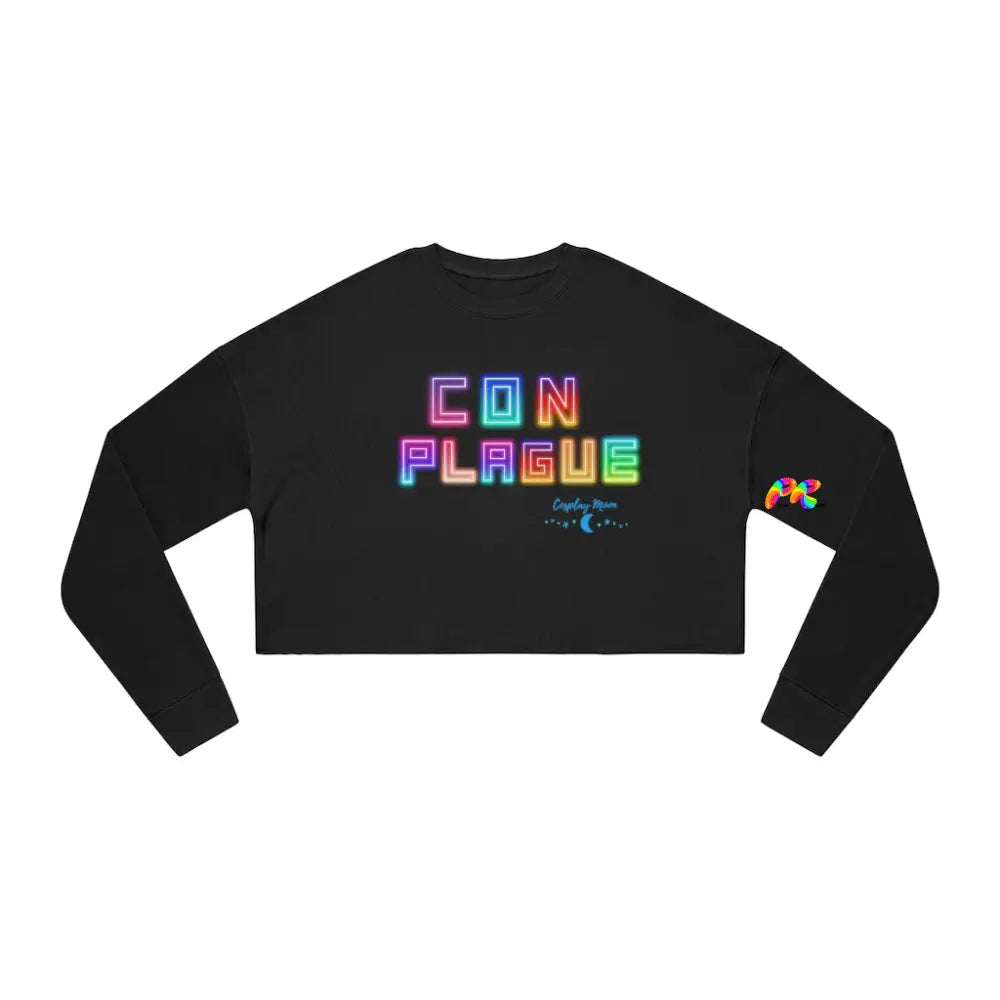 Con Plague Cropped Sweatshirt