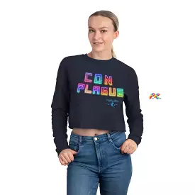 Con Plague Cropped Sweatshirt