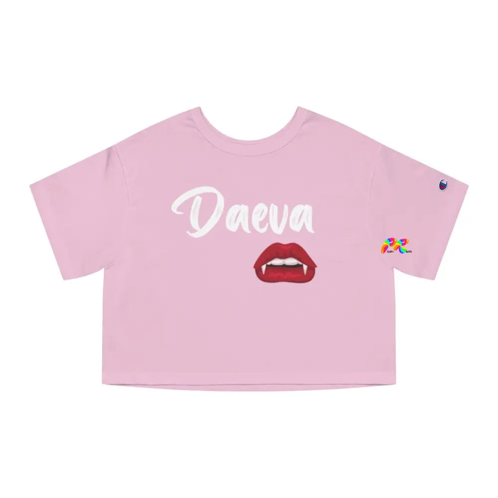 Daeva With Vampire Teeth Champion Cropped T-Shirt