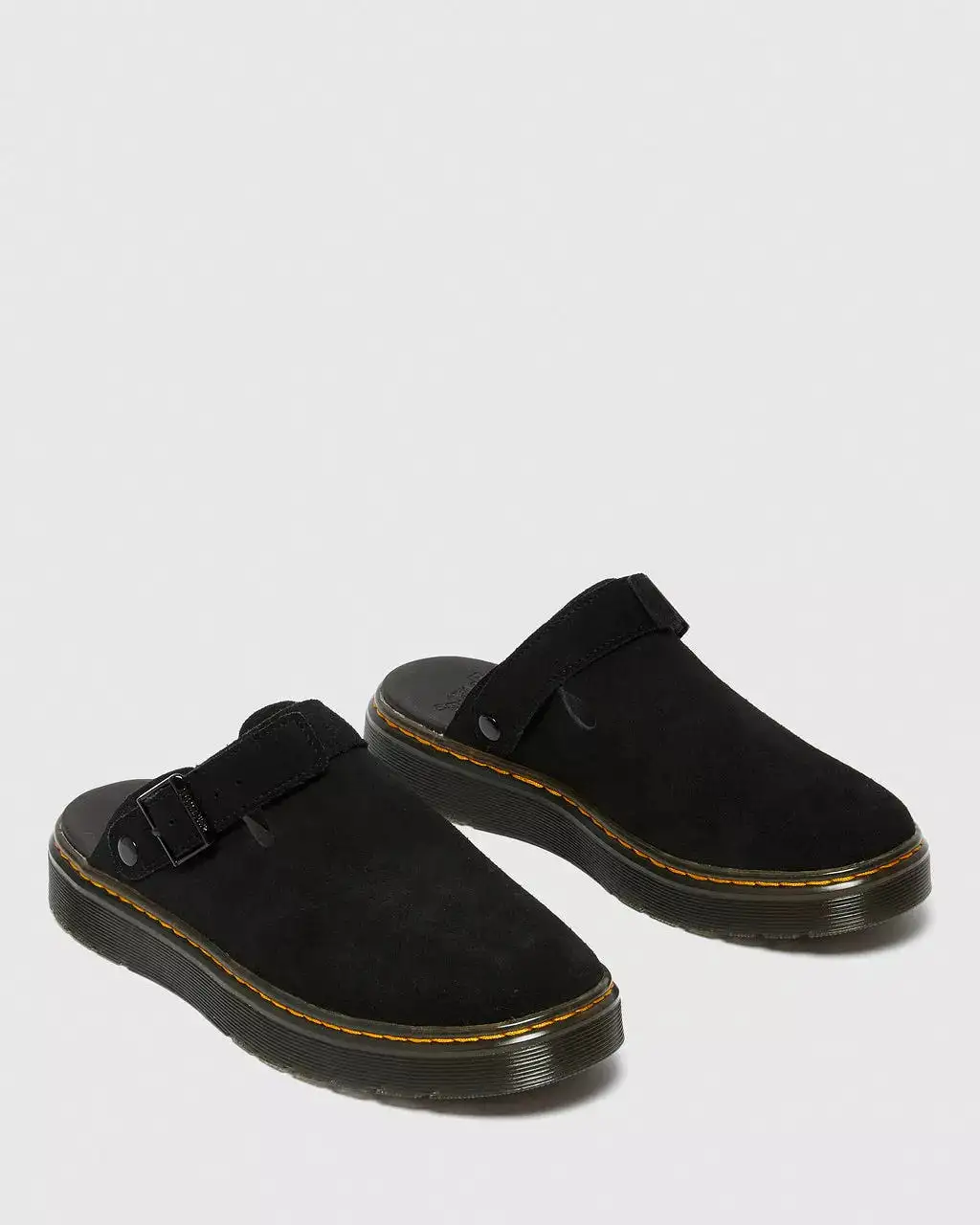 Doc Martens UNISEX CARLSON SUEDE CASUAL SLINGBACK MULES (Black — E.H.SUEDE)