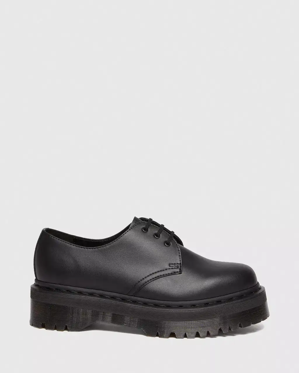 Doc Martens UNISEX VEGAN 1461 MONO FELIX PLATFORM SHOES (Black Felix Rub Off)