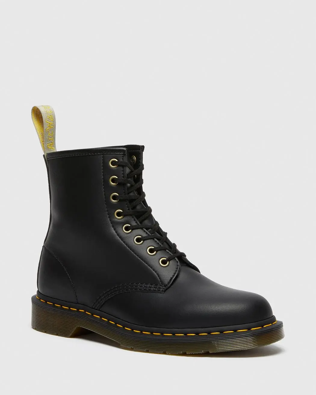 DR. MARTENS UNISEX VEGAN 1460 FELIX LACE UP BOOTS (Black Rub Off)