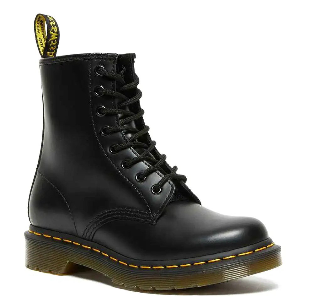 DR. MARTENS Women's 1460 Smooth Lace Up Boots (Black)