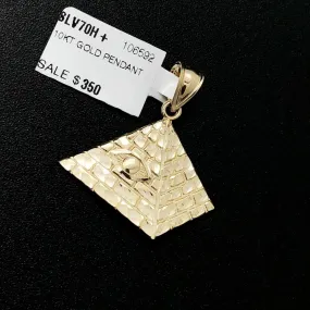 Eye on Pyramid DC 10K Yellow Gold Pendant