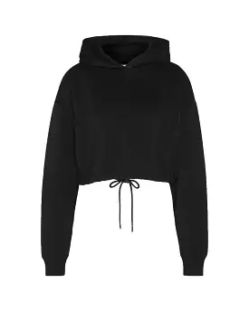 Felpa Donna Calvin Klein Embossed Monologo Hoodie Nero