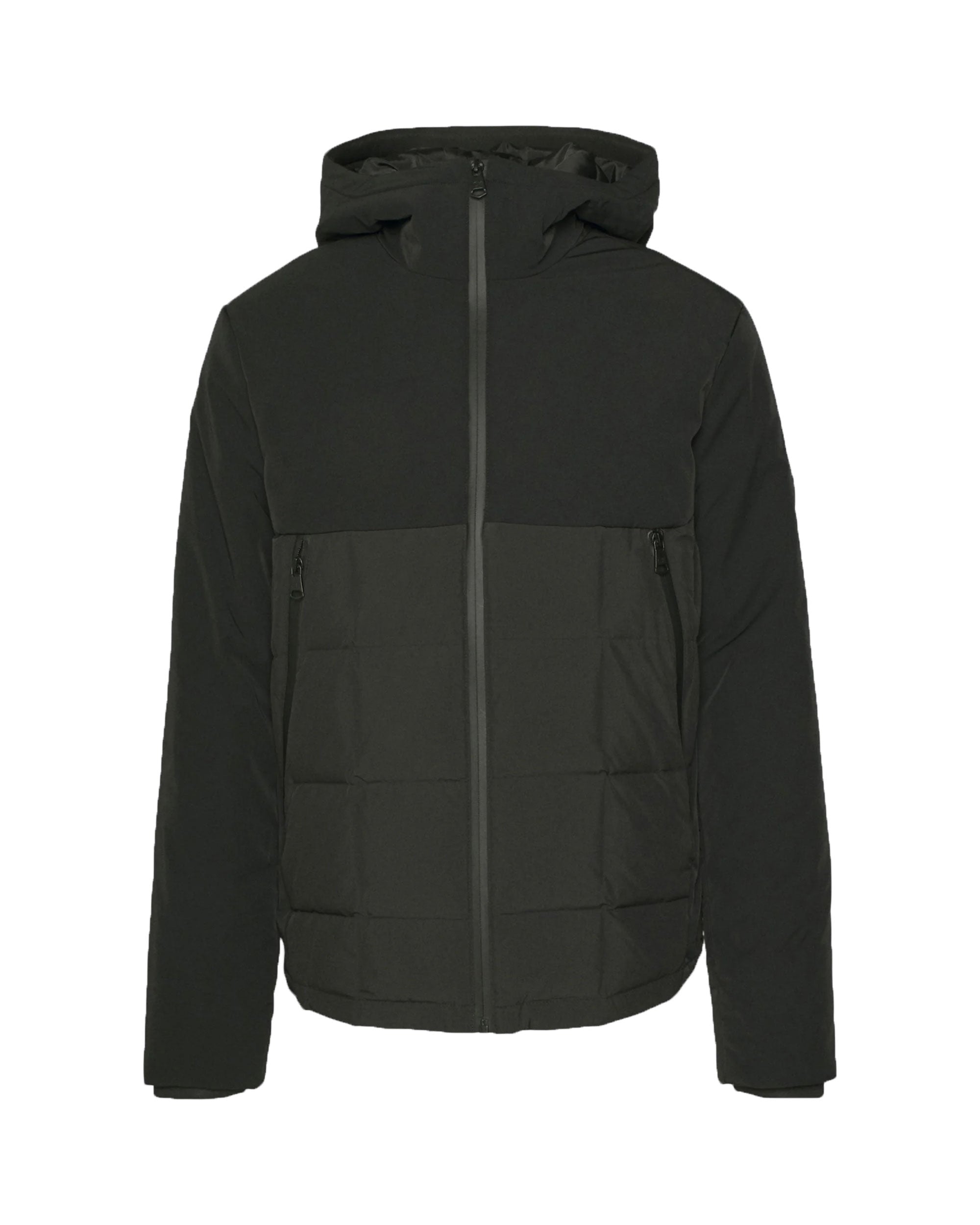 Giacca Uomo Calvin Klein Softshell Mix Media Hood Nero