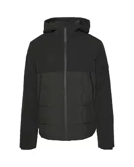 Giacca Uomo Calvin Klein Softshell Mix Media Hood Nero