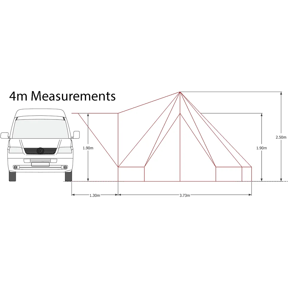 Glawning Double Door Tent / Driveaway Awning (Tent Only)