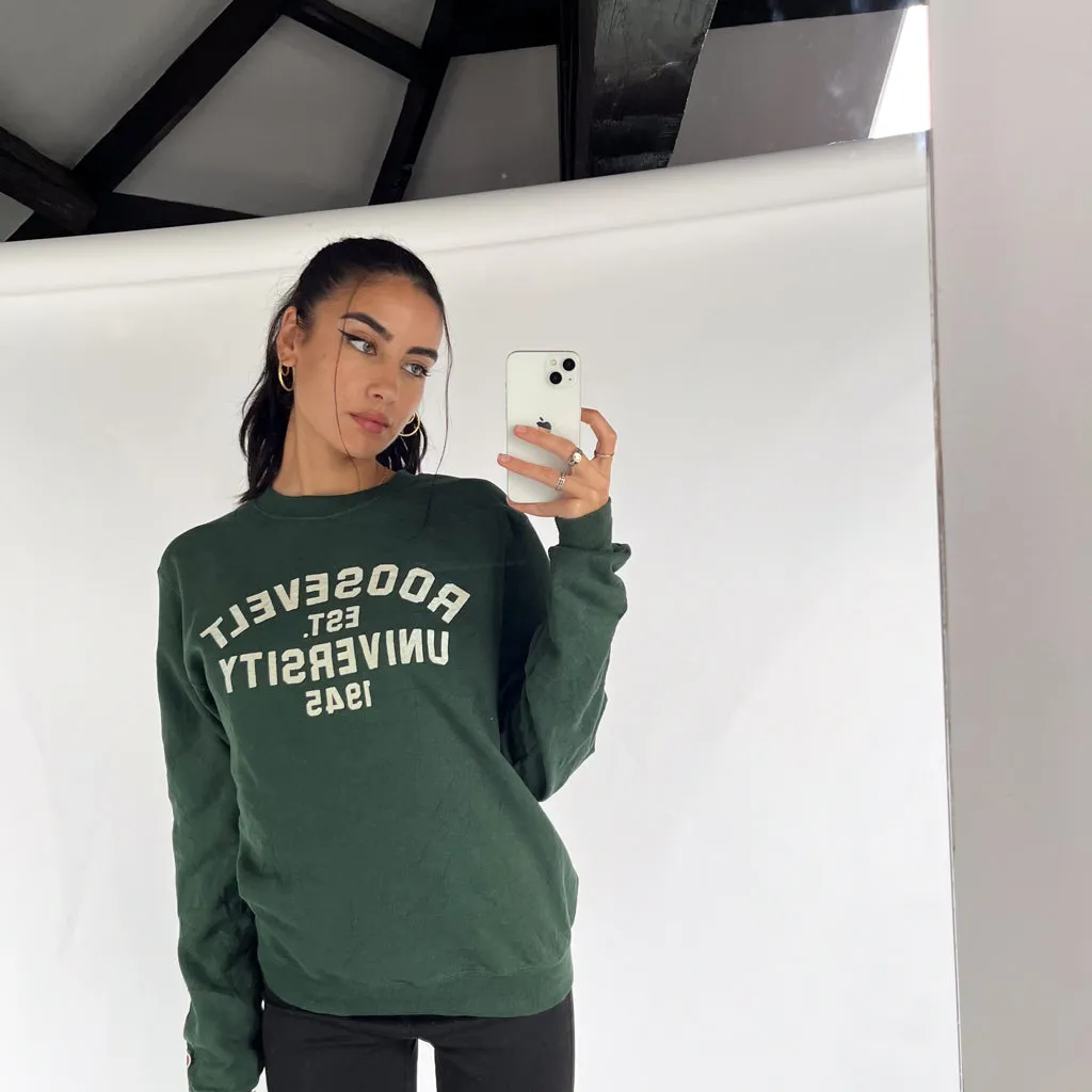 Green 90s Champion College Sweatshirt (S)