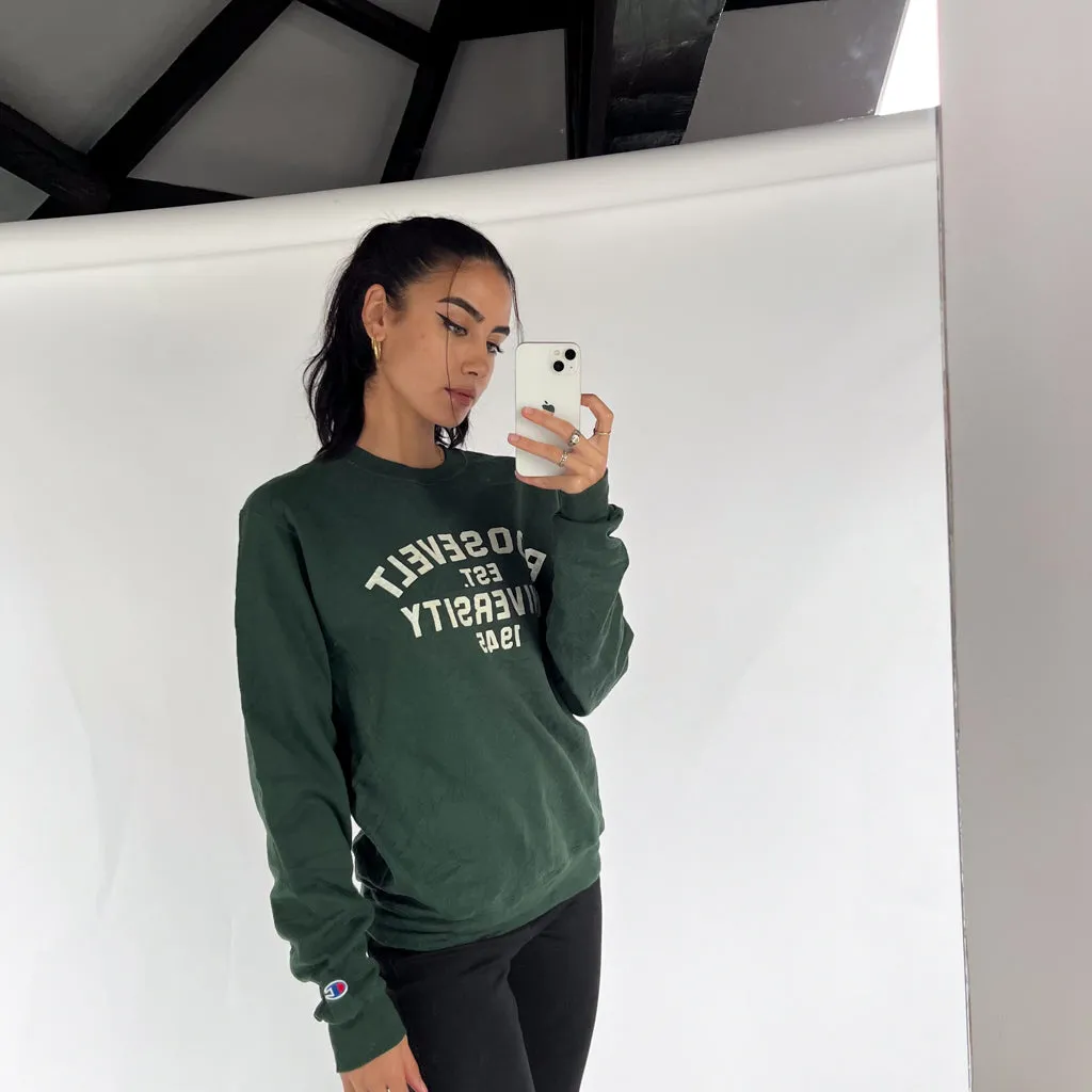 Green 90s Champion College Sweatshirt (S)